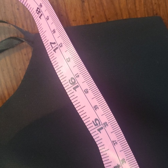 Lattelier Asymmetric Lace Hem Fit and Flare Gather Little Black Dress Sz XL - Picture 11 of 13